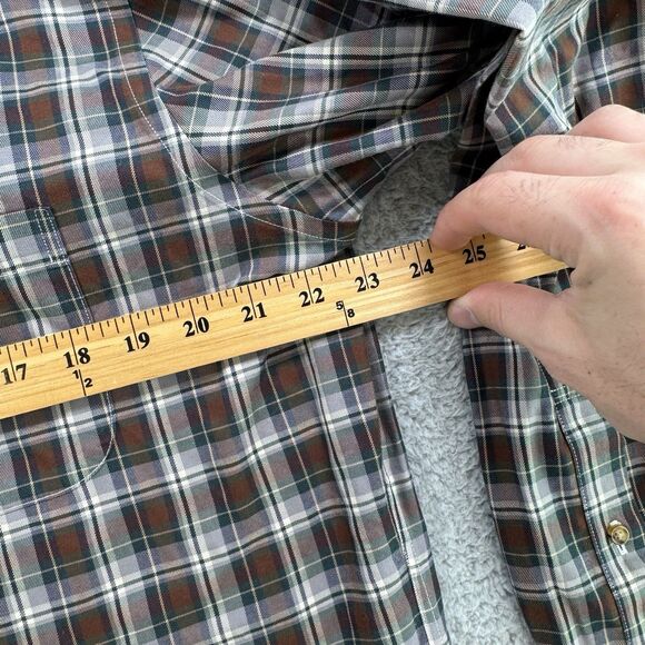 Brooks Brothers Shirt Mens L Brown Plaid Long Sleeve Button Down Casual Cotton - Picture 5 of 8